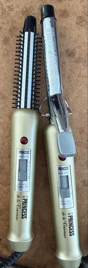 Princess krulborstel en krultang set de la Couronne, Ophalen of Verzenden, Gebruikt, Haarverzorging