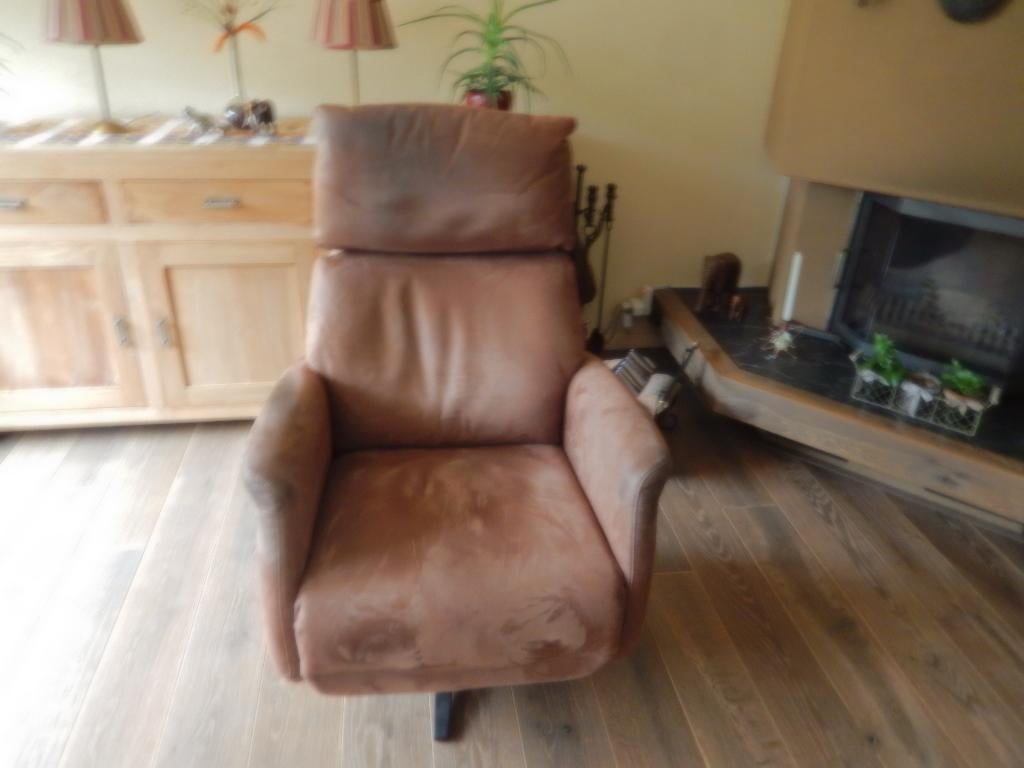 lekker zitten, Huis en Inrichting, Fauteuils, Ophalen, Gebruikt, 75 tot 100 cm, 50 tot 75 cm