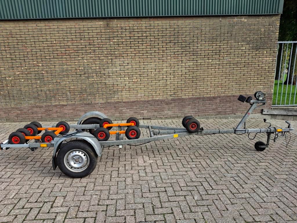 Boottrailer Teo Sted dubbel kantelbaar, Watersport en Boten, Ophalen