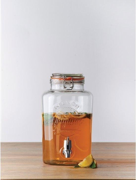 Kilner drankdispenser rond 5 liter incl. tapkraantje (Nieuw), Nieuw, Ophalen of Verzenden, A, Meerkleurig