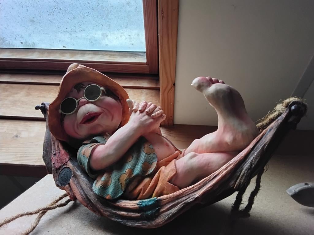 Laaf in schommelstoel, Verzamelen, Ophalen, Zo goed als nieuw, Laaf