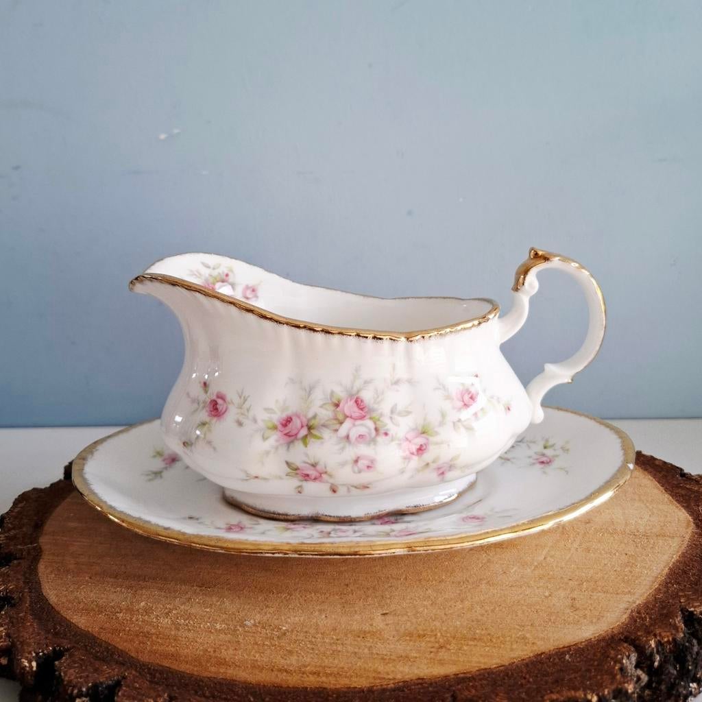 Royal Albert/Paragon 'Victoriana Rose', sauskom met schaal, Ophalen of Verzenden