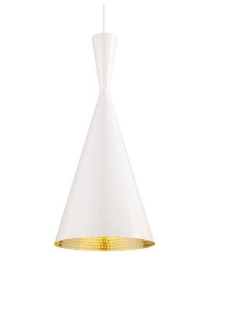 Tom Dixon Beat Hanglamp Wit/Goud 19cm LED Dimbaar (6 stuks), Ophalen of Verzenden, Zo goed als nieuw, Metaal, Minder dan 50 cm