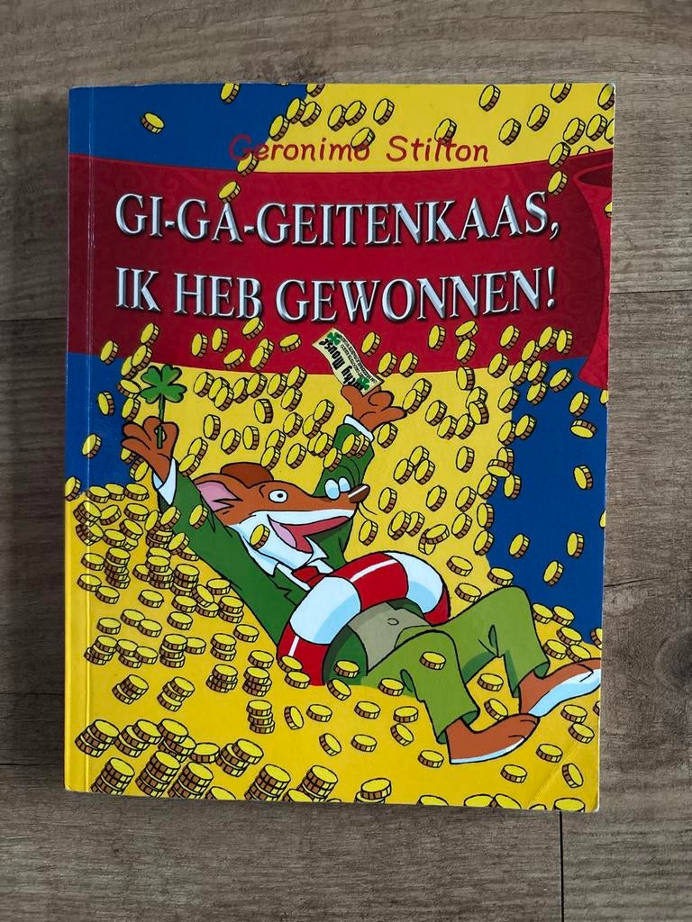 Geronimo Stilton: Gi-ga-geitenkaas, ik heb gewonnen!, Boeken, Kinderboeken | Jeugd | onder 10 jaar, Zo goed als nieuw, Fictie algemeen