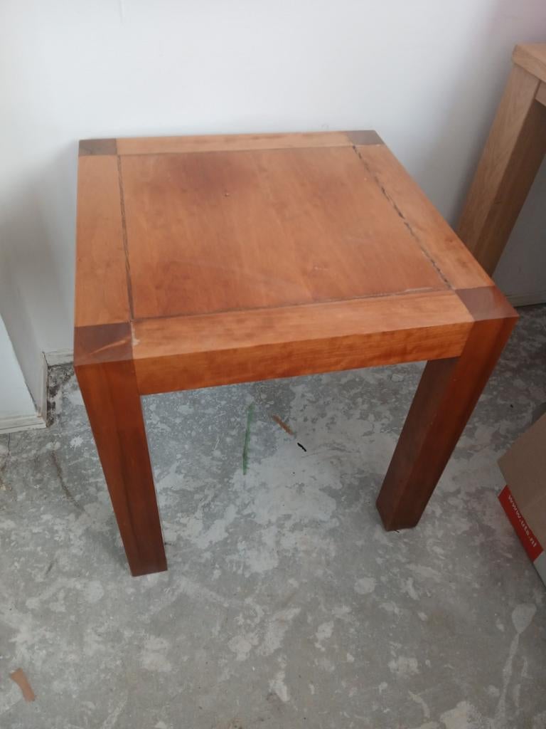 Jan des Bouvrie bijzettafel Ton sur Ton 60x 60, Huis en Inrichting, Gebruikt, Vierkant, 55 tot 75 cm, Modern