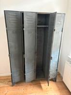 Vintage metalen locker kast met 4 deuren, Ophalen, Gebruikt