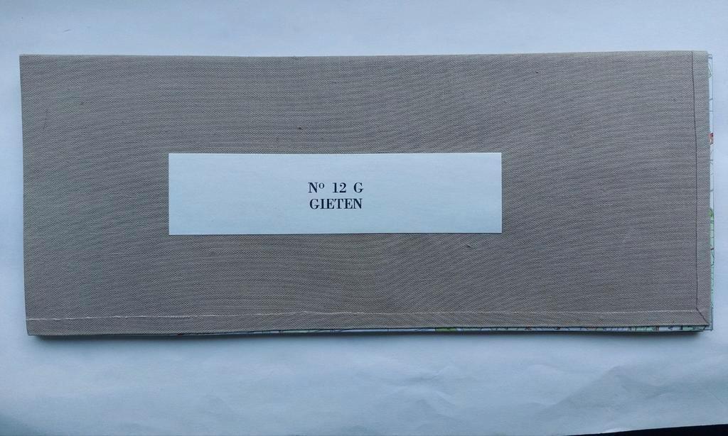 12G stafkaart uit 1960 Gieten met oa Grolloo Eext Drouwen, Boeken, Staat der Nederlanden, Ophalen of Verzenden, 1800 tot 2000