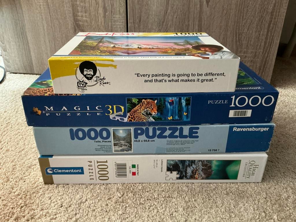 Leg puzzels, Ophalen, 500 t/m 1500 stukjes, Gebruikt, Legpuzzel