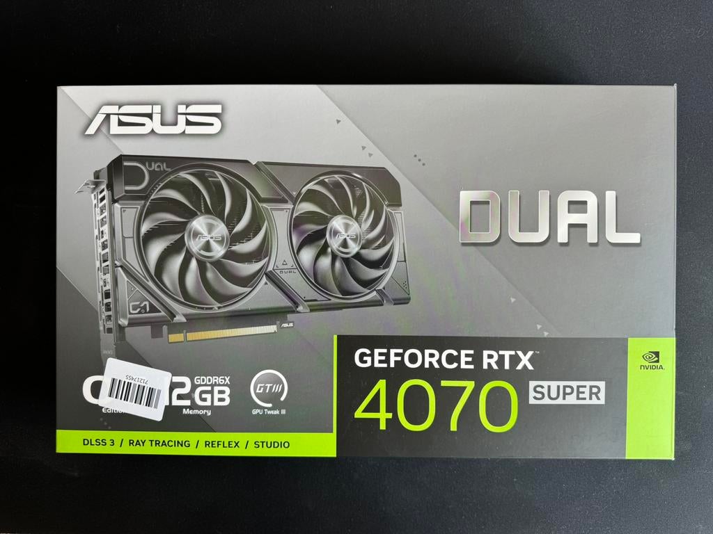 Asus Dual GeForce RTX 4070 Super EVO OC, GDDR6, PCI-Express 4, Ophalen of Verzenden, Zo goed als nieuw