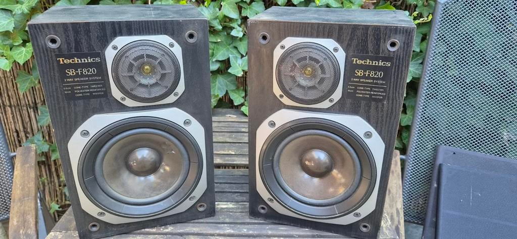 2 x Technics speakers / luidsprekers, Audio, Tv en Foto, Luidsprekers, Ophalen, Minder dan 60 watt, Front, Rear of Stereo speakers