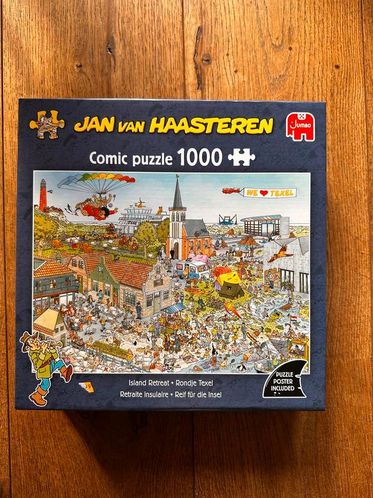 Jan van Haasteren Comic Puzzel NIEUW - TEXEL -  1000 stukjes, Hobby en Vrije tijd, Denksport en Puzzels, Nieuw, Legpuzzel, 500 t/m 1500 stukjes