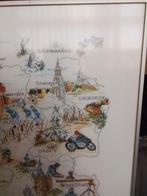 Borduurwerk ingelijst, Ophalen