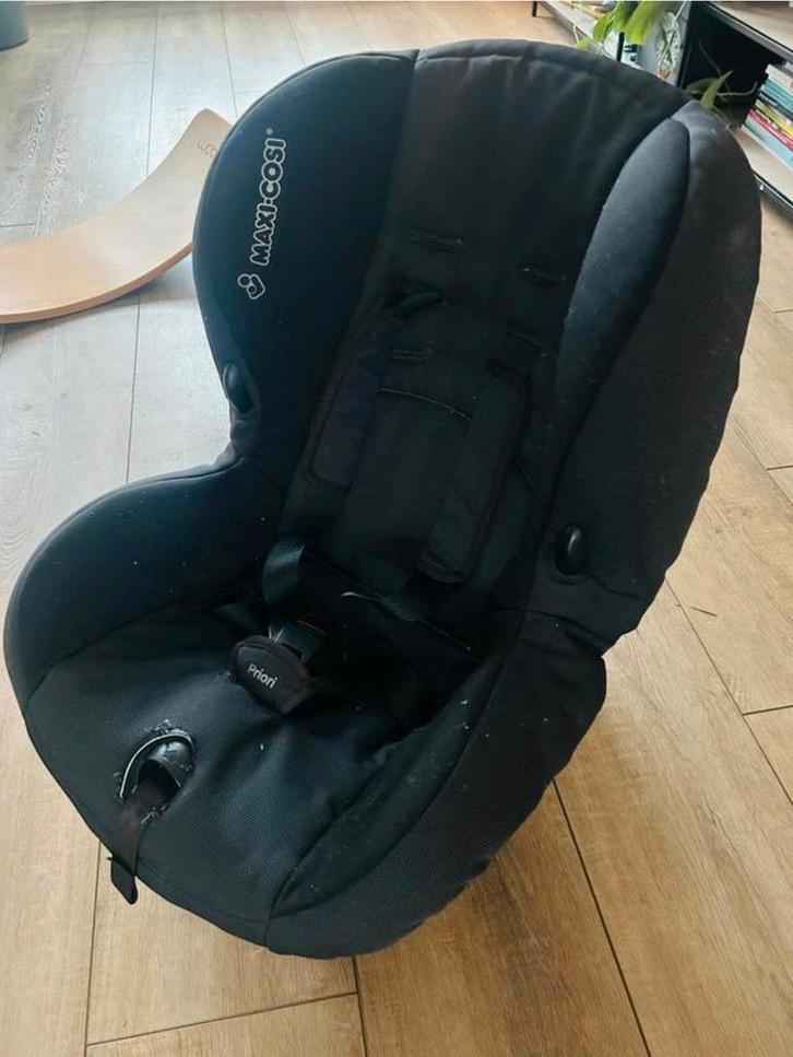 Maxi-Cosi Priori Autostoel - Zwart, Kinderen en Baby's, Autostoeltjes, Gebruikt, Maxi-Cosi, 9 t/m 18 kg, Autogordel, Verstelbare rugleuning