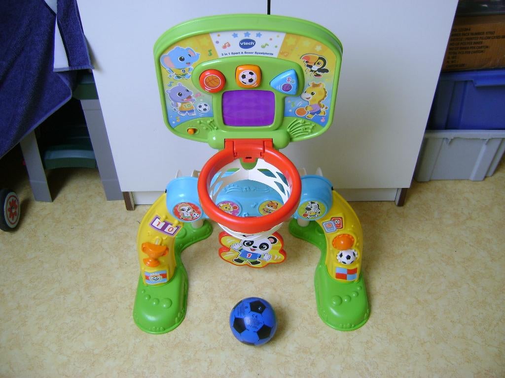 vitech 3in1 scoor speelplaats met 1 bal met licht en geluid, Kinderen en Baby's, Speelgoed | Vtech, Ophalen of Verzenden, Zo goed als nieuw