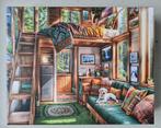 Huadada puzzel: Forest House, Ophalen of Verzenden, 500 t/m 1500 stukjes, Zo goed als nieuw, Legpuzzel