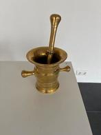 Antieke Koperen Vijzel met Stamper, Ophalen of Verzenden, Koper