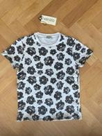 Kenzo kids t-shirt - wit met zwart tijger logo all over 152!, Gebruikt, Kenzo, Jongen of Meisje, Ophalen of Verzenden