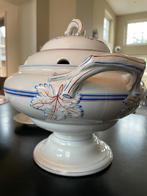 Servies Rörstrand wit met rood en blauwe rand, Ophalen