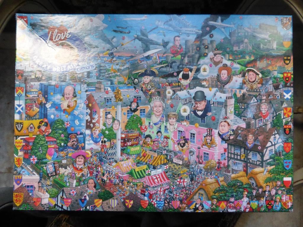 Hele leuke legpuzzel Engelse gebruiken etc., Ophalen of Verzenden, 500 t/m 1500 stukjes, Zo goed als nieuw