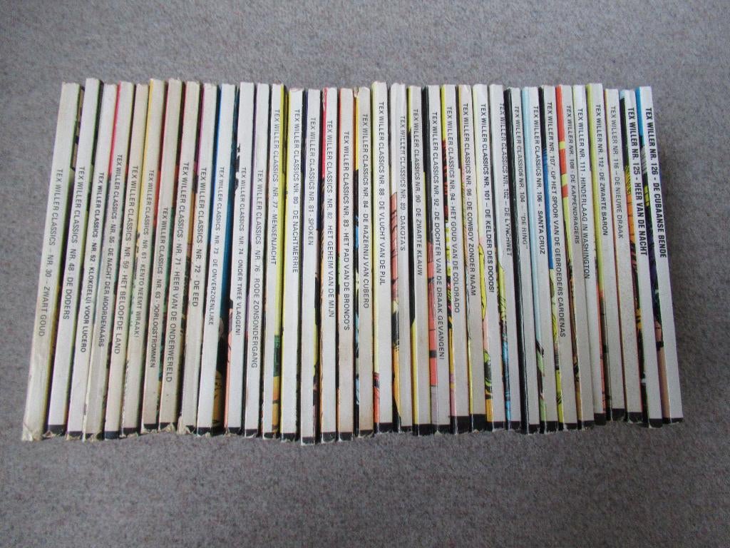 35x Tex Willer, Boeken, Stripboeken, Meerdere stripboeken, Verzenden, Zo goed als nieuw