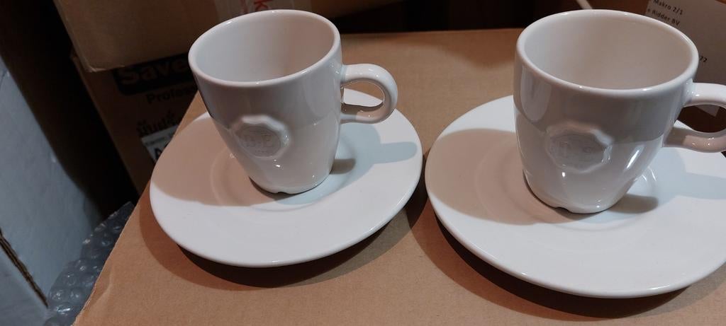 Senseo kop en schotels 2×/Mosa, Huis en Inrichting, Keuken | Servies, Ophalen of Verzenden, Porselein, Overige stijlen, Kop(pen) en/of Schotel(s)