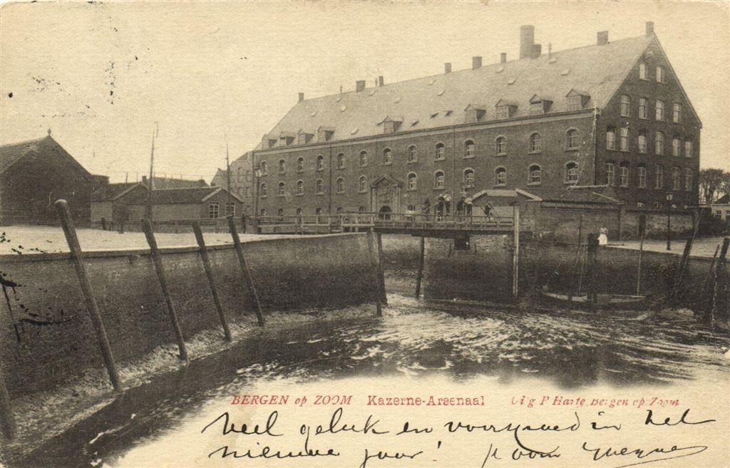 Bergen op Zoom - Kazerne-Arsenaal - 1903 gelopen, Verzenden, Voor 1920, Gelopen, Noord-Brabant