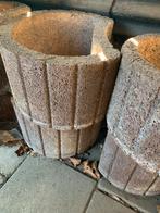 Stenen bloempotten, Steen, Gebruikt, Rond, Ophalen of Verzenden