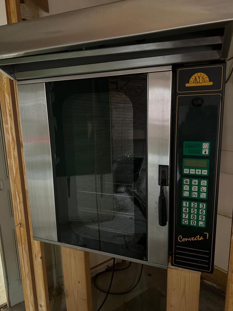 Werkende Macadams Convecta 7 Bakkerij Oven + Rek (380V), Ophalen of Verzenden, 60 cm of meer
