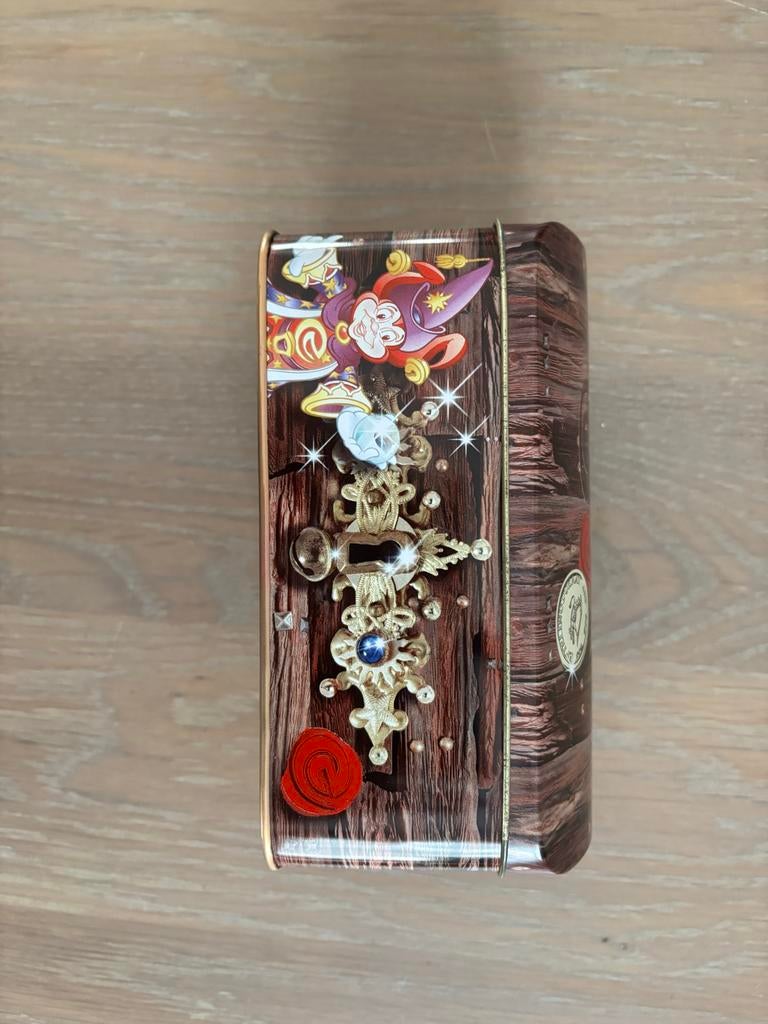 Efteling De Schatbewaarder blik, Verzamelen, Efteling, Ophalen of Verzenden, Gebruikt, Gebruiksvoorwerp