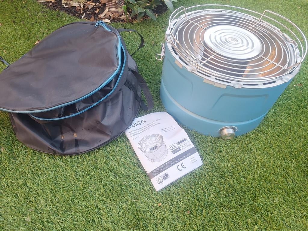 Draagbare barbecue met ventilator en draagtas, Ophalen of Verzenden, Zo goed als nieuw, QUIGG