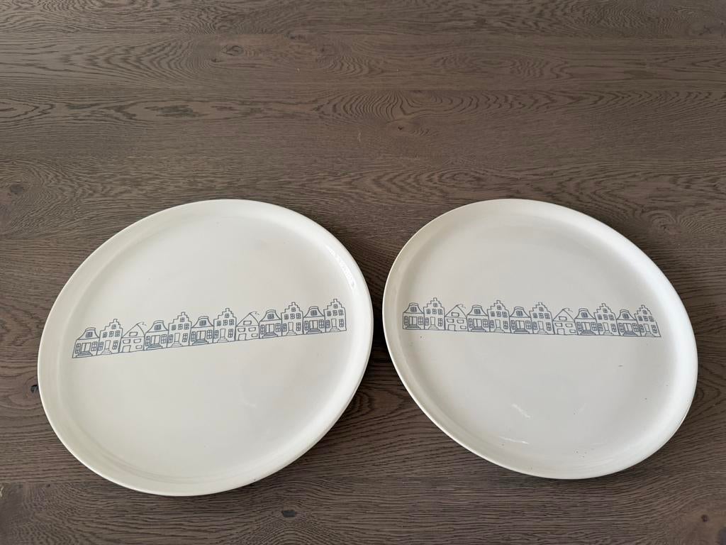 Pizzaborden Hollandse Huisjes, Ophalen of Verzenden, Overige stijlen, Bord(en)