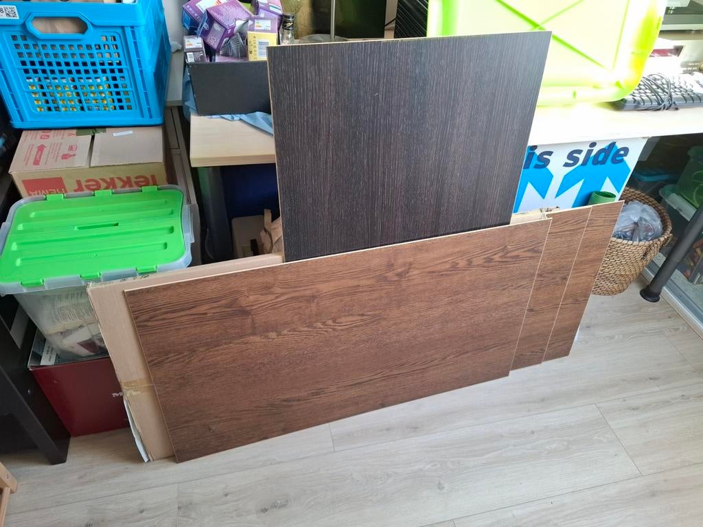 IKEA MEHAMN Schuifdeurpanelen, donkerbruin/bruin 100x236, Ophalen, Nieuw