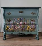 Uniek gerestyled antiek eiken buikkastje, Huis en Inrichting, Kasten | Ladekasten, Ophalen