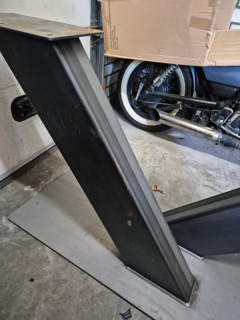 Stalen tafelpoot voor eettafel, Huis en Inrichting, Tafels | Eettafels, Ophalen, Gebruikt, 100 tot 150 cm, 50 tot 100 cm