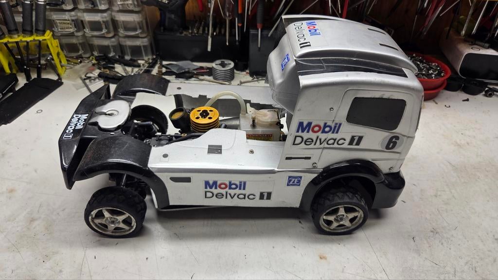 Te koop leuke kyosho   verkocht, Gebruikt, Ophalen of Verzenden, Schaal 1:10, Auto onroad