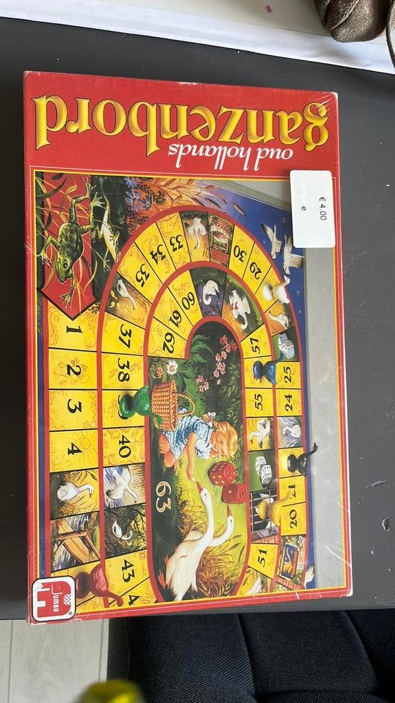 Oud hollandse ganzenbord, Ophalen, Nieuw