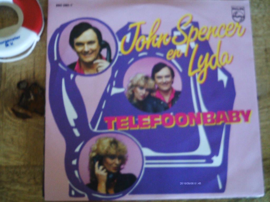 john spencer / lyda - telefoon baby  24a, 7 inch, Ophalen of Verzenden, Nederlandstalig, Single