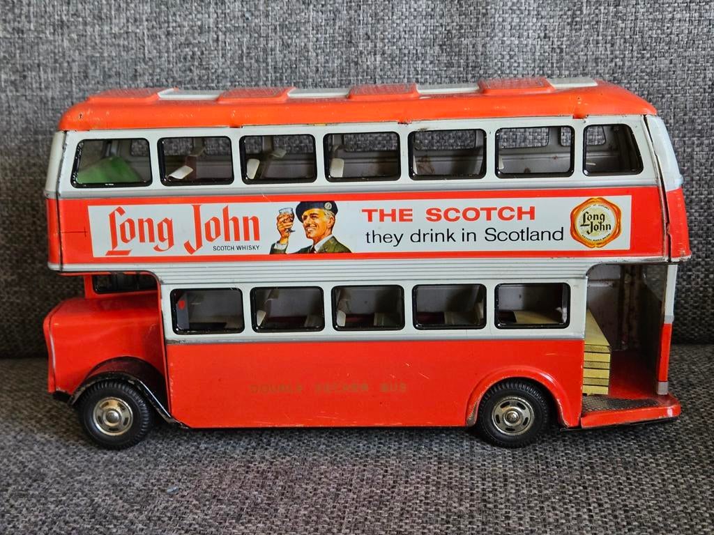 Vintage Long John Scotch Whisky Dubbeldekker Bus Model, Ophalen of Verzenden