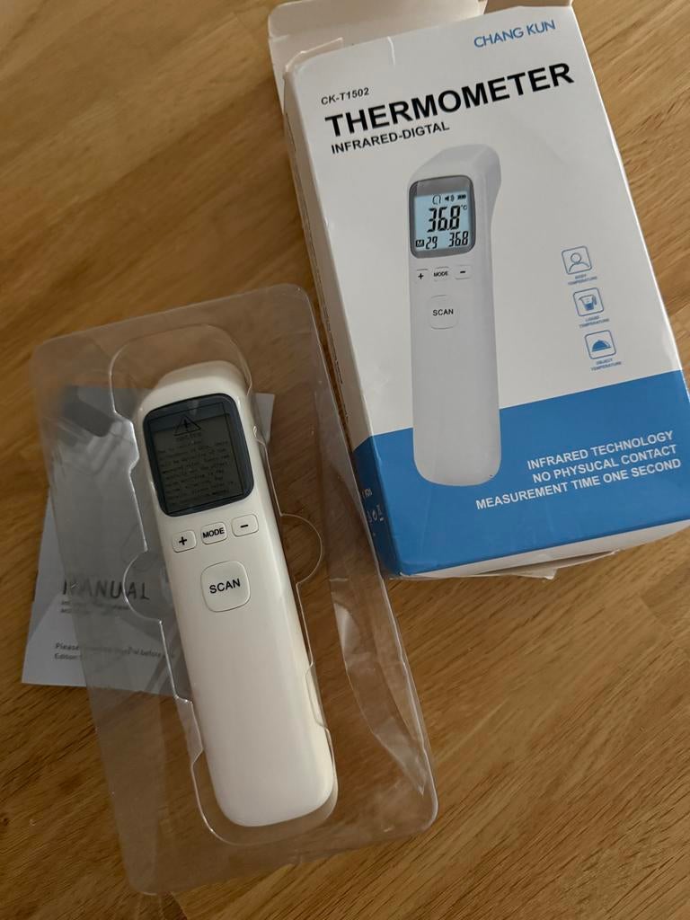 CK-T1502 Infrarood Digitale Thermometer, Ophalen of Verzenden, Infrarood-thermometer, Nieuw, Lichaamsthermometer