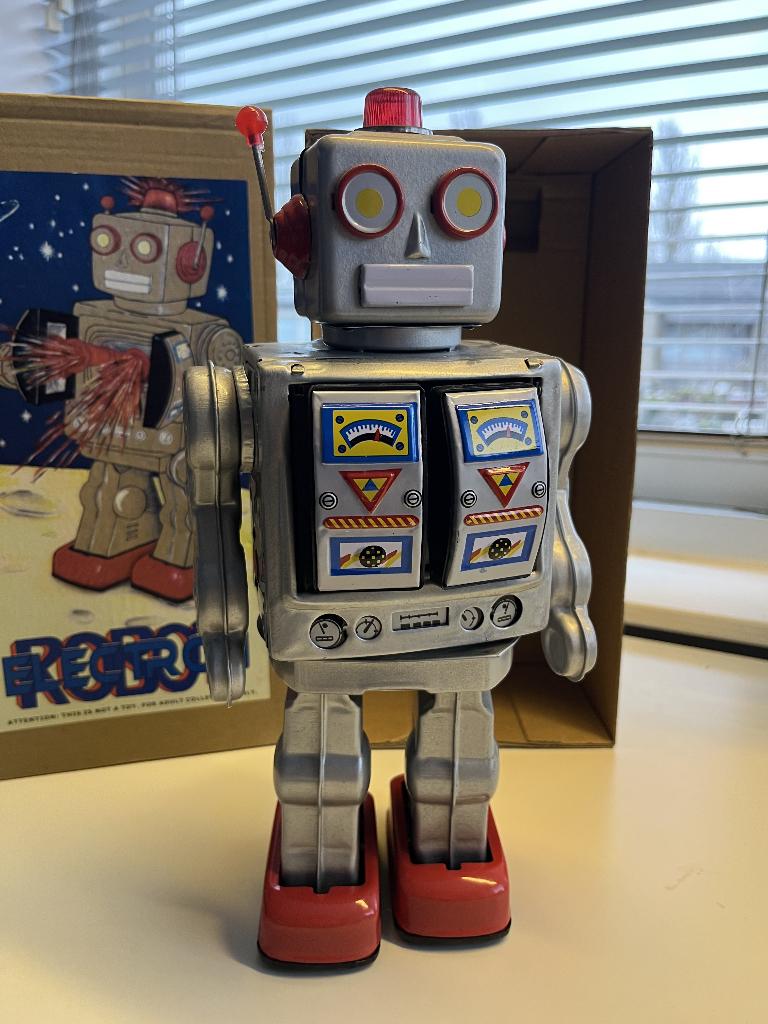 Electron Robot van blik, Ophalen of Verzenden