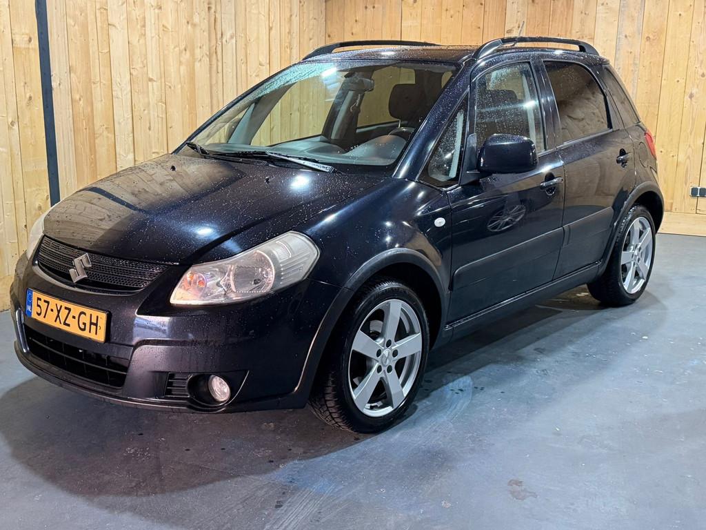 Suzuki SX4 1.6 Shogun 2007 Zwart Airco Trekhaak APK 2027, Auto's, 15 km/l, Gebruikt, 4 cilinders, Origineel Nederlands