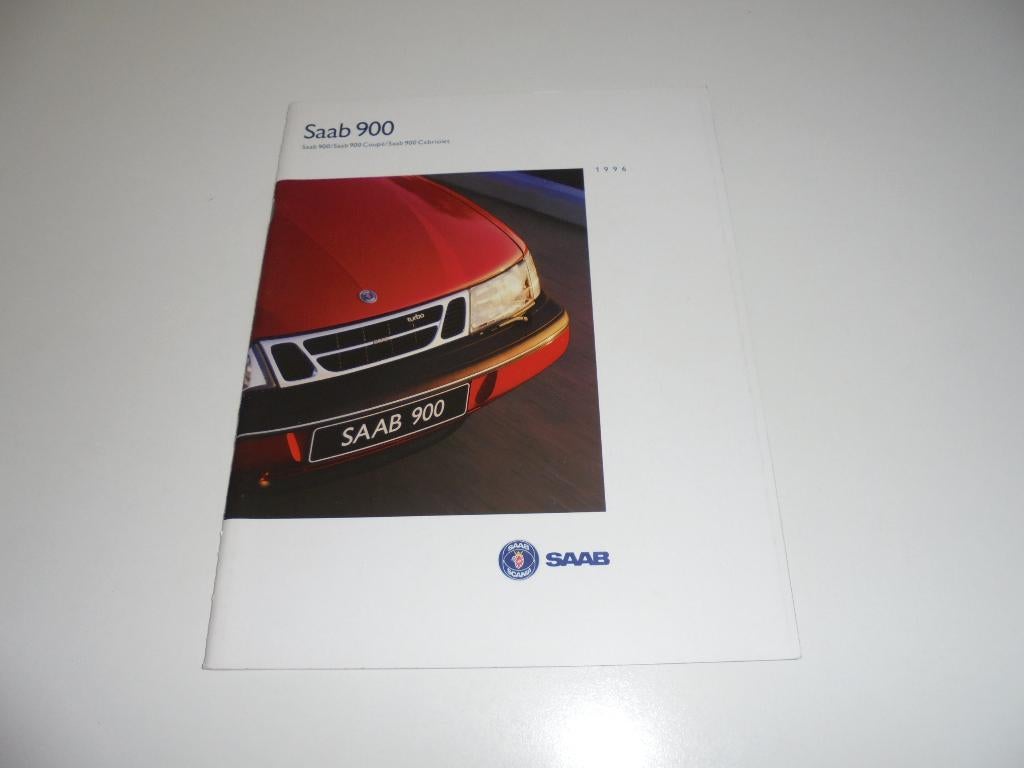 brochure Saab 900 modellen 1996, Ophalen of Verzenden, Nieuw, Overige merken