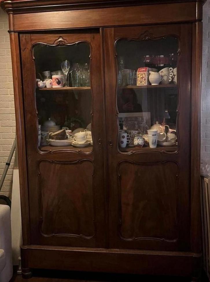 Prachtige Antieke Kast - 215cm hg! Is inmiddels gedemonteerd, Huis en Inrichting, Kasten | Buffetkasten, 200 cm of meer, 25 tot 50 cm