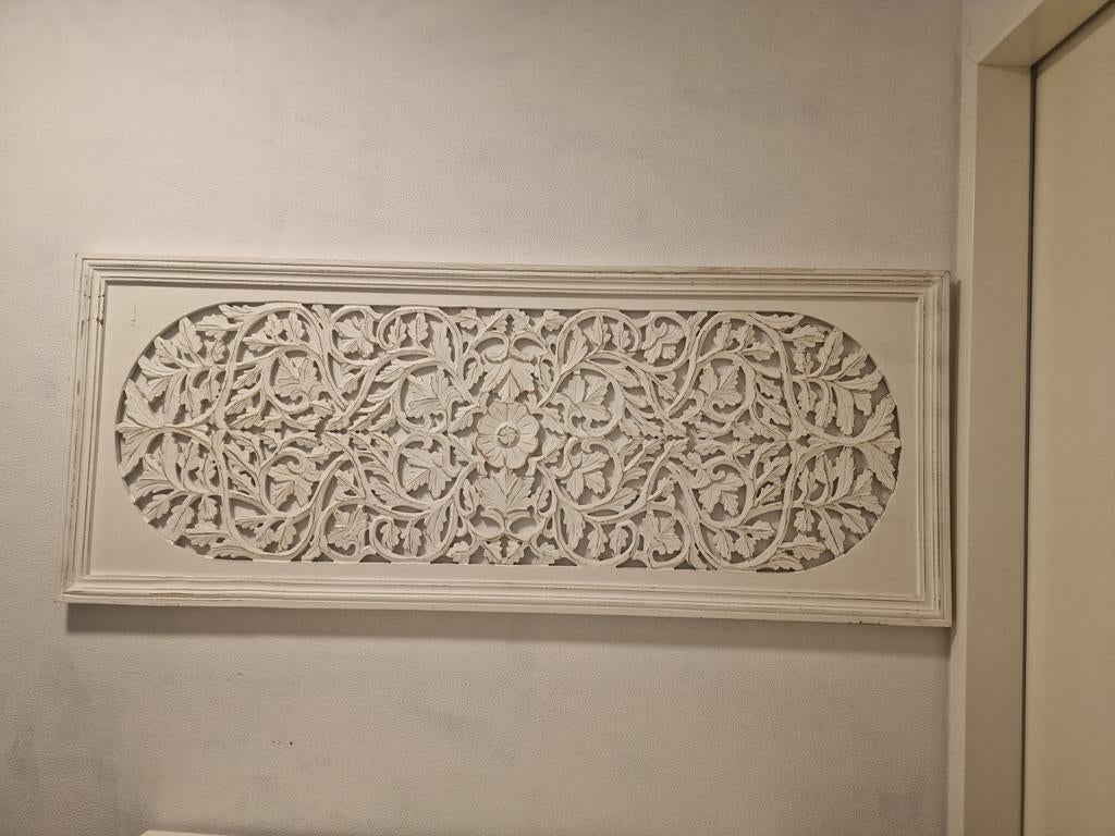 Gebroken Wit Schilderij in Perfecte Staat, Minder dan 50 cm, Ophalen of Verzenden, Zo goed als nieuw, Schilderij