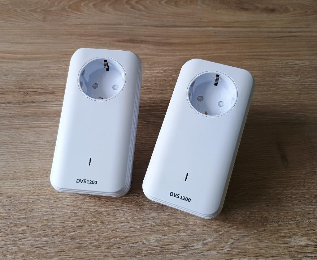 dvs1200 2x powerline adapter draadloze verbindingsset, Computers en Software, Powerlines, Zo goed als nieuw, Ophalen of Verzenden