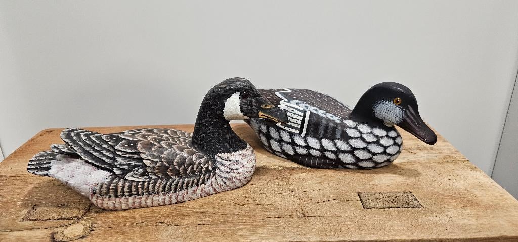 2 LEUKE OUDE BROCANTE HOUTEN EENDEN, Ophalen of Verzenden