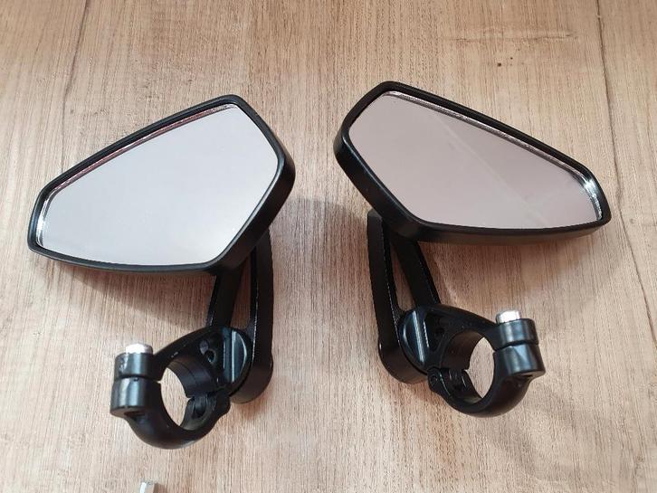 Bar-end spiegels stuureind 11x6 cm, Motoren, Tuning en Styling, Ophalen of Verzenden