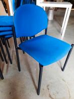 Stapelbare stoelen, 14 stuks, blauw, Ophalen, Gebruikt, Blauw, Stof