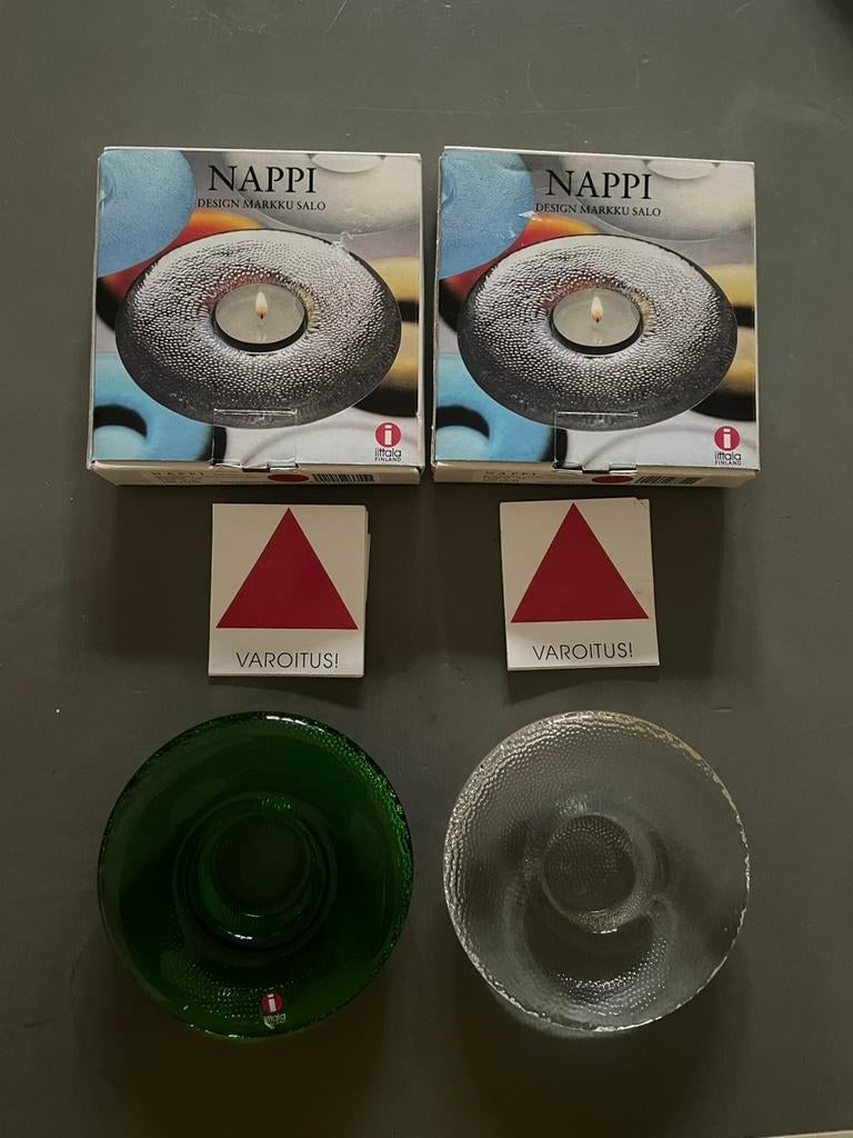 Iittala waxinelichten NAPPI, Overige materialen, Ophalen of Verzenden, Zo goed als nieuw, Minder dan 25 cm