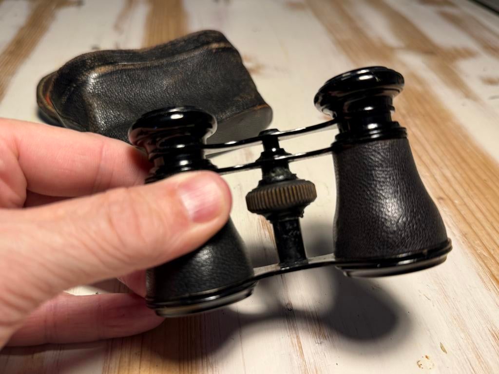 Kleine verrekijker of toneelkijker met etui, Gebruikt, Minder dan 8x, Overige typen, Ophalen of Verzenden